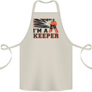 Hockey I'm a Keeper Funny Ice Street Cotton Apron 100% Organic Natural