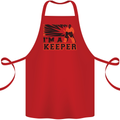 Hockey I'm a Keeper Funny Ice Street Cotton Apron 100% Organic Red
