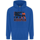 Hockey I'm a Keeper Funny Ice Street Mens 80% Cotton Hoodie Royal Blue