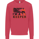Hockey I'm a Keeper Funny Ice Street Mens Sweatshirt Jumper Heliconia