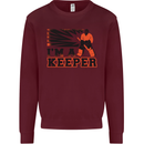 Hockey I'm a Keeper Funny Ice Street Mens Sweatshirt Jumper Maroon