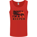 Hockey I'm a Keeper Funny Ice Street Mens Vest Tank Top Red
