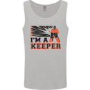 Hockey I'm a Keeper Funny Ice Street Mens Vest Tank Top Sports Grey