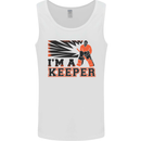Hockey I'm a Keeper Funny Ice Street Mens Vest Tank Top White