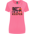 Hockey I'm a Keeper Funny Ice Street Womens Wider Cut T-Shirt Azalea