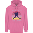 Hockey is For Girls Funny Ice Street Childrens Kids Hoodie Azalea