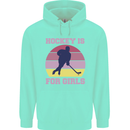 Hockey is For Girls Funny Ice Street Childrens Kids Hoodie Peppermint