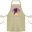 Hockey is For Girls Funny Ice Street Cotton Apron 100% Organic Khaki