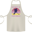 Hockey is For Girls Funny Ice Street Cotton Apron 100% Organic Natural