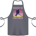 Hockey is For Girls Funny Ice Street Cotton Apron 100% Organic Steel