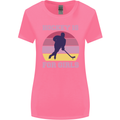Hockey is For Girls Funny Ice Street Womens Wider Cut T-Shirt Azalea