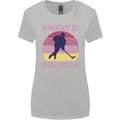 Hockey is For Girls Funny Ice Street Womens Wider Cut T-Shirt Sports Grey