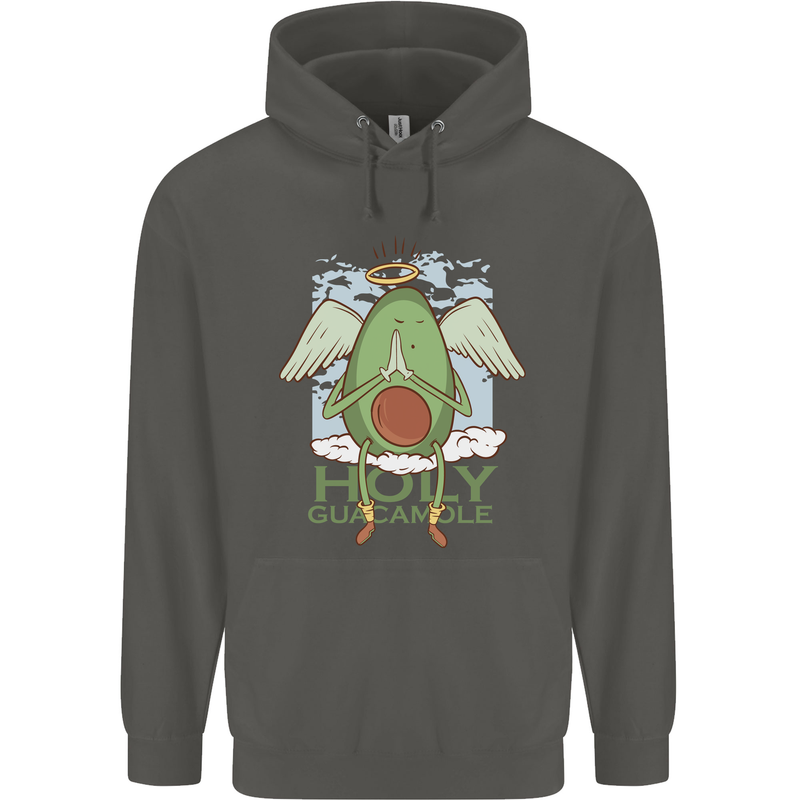 Holy Guacamole Funny Food Angel Childrens Kids Hoodie Storm Grey
