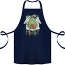 Holy Guacamole Funny Food Angel Cotton Apron 100% Organic Navy Blue
