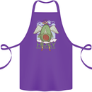 Holy Guacamole Funny Food Angel Cotton Apron 100% Organic Purple