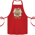 Holy Guacamole Funny Food Angel Cotton Apron 100% Organic Red