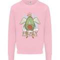 Holy Guacamole Funny Food Angel Kids Sweatshirt Jumper Light Pink