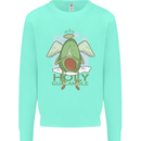 Holy Guacamole Funny Food Angel Kids Sweatshirt Jumper Peppermint