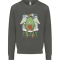 Holy Guacamole Funny Food Angel Kids Sweatshirt Jumper Storm Grey