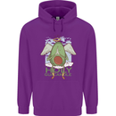 Holy Guacamole Funny Food Angel Mens 80% Cotton Hoodie Purple