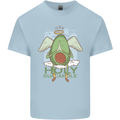 Holy Guacamole Funny Food Angel Mens Cotton T-Shirt Tee Top Light Blue
