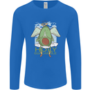 Holy Guacamole Funny Food Angel Mens Long Sleeve T-Shirt Royal Blue