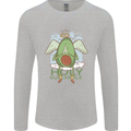 Holy Guacamole Funny Food Angel Mens Long Sleeve T-Shirt Sports Grey