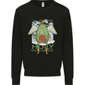 Holy Guacamole Funny Food Angel Mens Sweatshirt Jumper Black