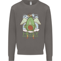 Holy Guacamole Funny Food Angel Mens Sweatshirt Jumper Charcoal