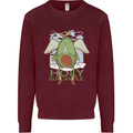 Holy Guacamole Funny Food Angel Mens Sweatshirt Jumper Maroon