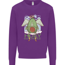 Holy Guacamole Funny Food Angel Mens Sweatshirt Jumper Purple