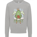 Holy Guacamole Funny Food Angel Mens Sweatshirt Jumper Sports Grey