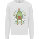 Holy Guacamole Funny Food Angel Mens Sweatshirt Jumper White