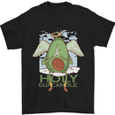 Holy Guacamole Funny Food Angel Mens T-Shirt Cotton Gildan Black