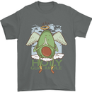 Holy Guacamole Funny Food Angel Mens T-Shirt Cotton Gildan Charcoal