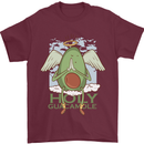 Holy Guacamole Funny Food Angel Mens T-Shirt Cotton Gildan Maroon
