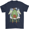 Holy Guacamole Funny Food Angel Mens T-Shirt Cotton Gildan Navy Blue