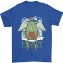 Holy Guacamole Funny Food Angel Mens T-Shirt Cotton Gildan Royal Blue