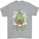 Holy Guacamole Funny Food Angel Mens T-Shirt Cotton Gildan Sports Grey