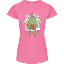 Holy Guacamole Funny Food Angel Womens Petite Cut T-Shirt Azalea