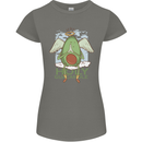 Holy Guacamole Funny Food Angel Womens Petite Cut T-Shirt Charcoal
