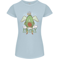 Holy Guacamole Funny Food Angel Womens Petite Cut T-Shirt Light Blue