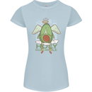 Holy Guacamole Funny Food Angel Womens Petite Cut T-Shirt Light Blue
