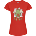 Holy Guacamole Funny Food Angel Womens Petite Cut T-Shirt Red