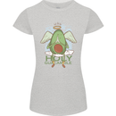 Holy Guacamole Funny Food Angel Womens Petite Cut T-Shirt Sports Grey