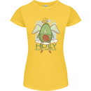 Holy Guacamole Funny Food Angel Womens Petite Cut T-Shirt Yellow