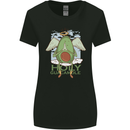 Holy Guacamole Funny Food Angel Womens Wider Cut T-Shirt Black