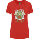Holy Guacamole Funny Food Angel Womens Wider Cut T-Shirt Red