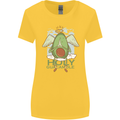 Holy Guacamole Funny Food Angel Womens Wider Cut T-Shirt Yellow