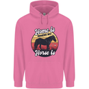Home Is Where My Horse Is Funny Equestrian Childrens Kids Hoodie Azalea